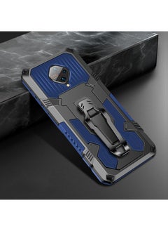 HuHa Case Cover For Vivo S1 Pro Machine Armor Warrior Shockproof PC + TPU Protective Case Blue 