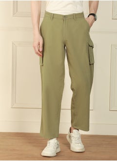 Dennis Lingo Light Olive Cargo Trouser for Men - Relaxed Fit, Versatile  - Image 1