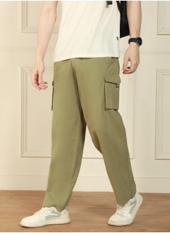 Dennis Lingo Light Olive Cargo Trouser for Men - Relaxed Fit, Versatile  - Image 2