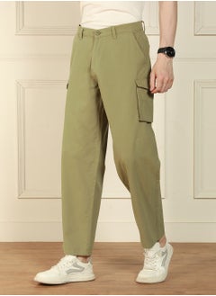 Dennis Lingo Light Olive Cargo Trouser for Men - Relaxed Fit, Versatile  - Image 4