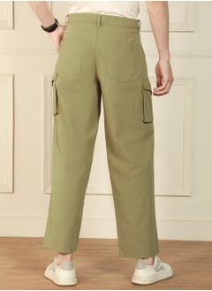Dennis Lingo Light Olive Cargo Trouser for Men - Relaxed Fit, Versatile  - Image 5