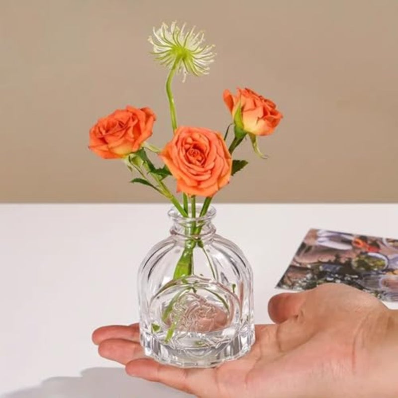 Glass Bud Vase Set of 40 Small Vases for Flowers, Clear Bud Vases in Bulk for Bouquets, Birthday Party, Anniversary, Wedding Transparent - Image 5