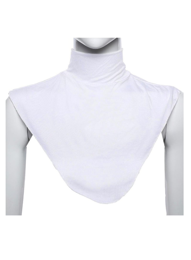 Loquat Ladies Shawl Turtleneck Fake collar Top Neck scarf White 