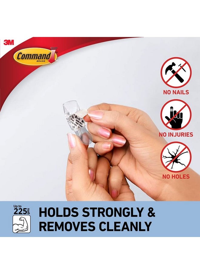 Command Small Plastic Wire Hook, 3 Hooks And 4 Strips  - Image 2