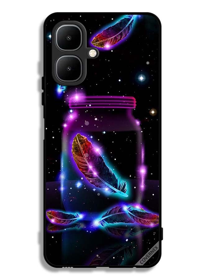 Covernex Tecno Pop 10 Protective Case Cover Feathers In Jar