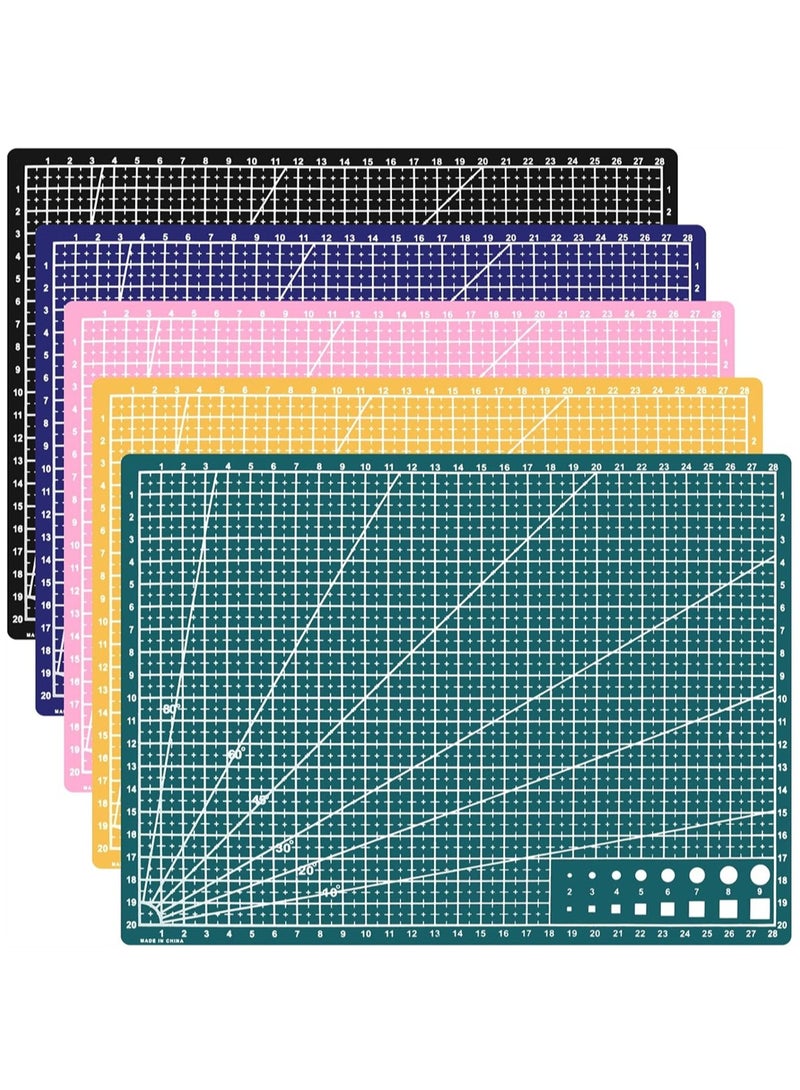 Zikra 5 Pack Cutting Mat for Cricut 9 x12 inch Cutting Mat for Cricut Art Hobby Craft Scrapbooking Stencil Sticky Mat for Craft Non-Porous and Anti-Slip Surface - Image 1
