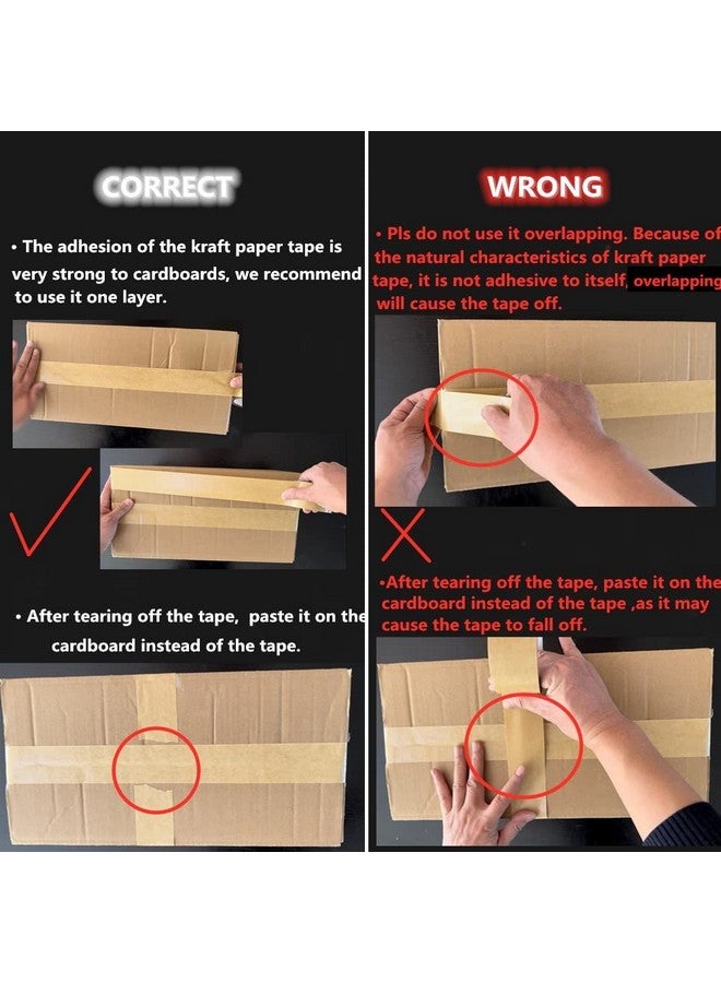 LucaSng Packing Packaging Brown Kraft Paper Gummed Tape For Maskingmovingshipping Carton Sealing Tapepicture Frame Backing Tape150Ft Length X 2 Width… - Image 4