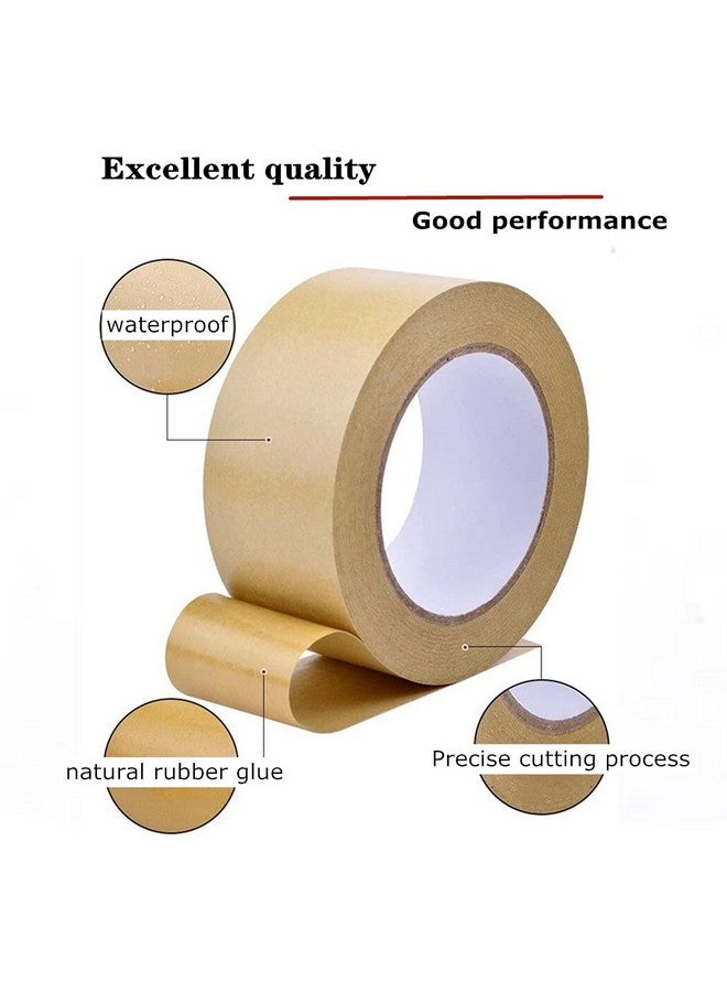 LucaSng Packing Packaging Brown Kraft Paper Gummed Tape For Maskingmovingshipping Carton Sealing Tapepicture Frame Backing Tape150Ft Length X 2 Width… - Image 2
