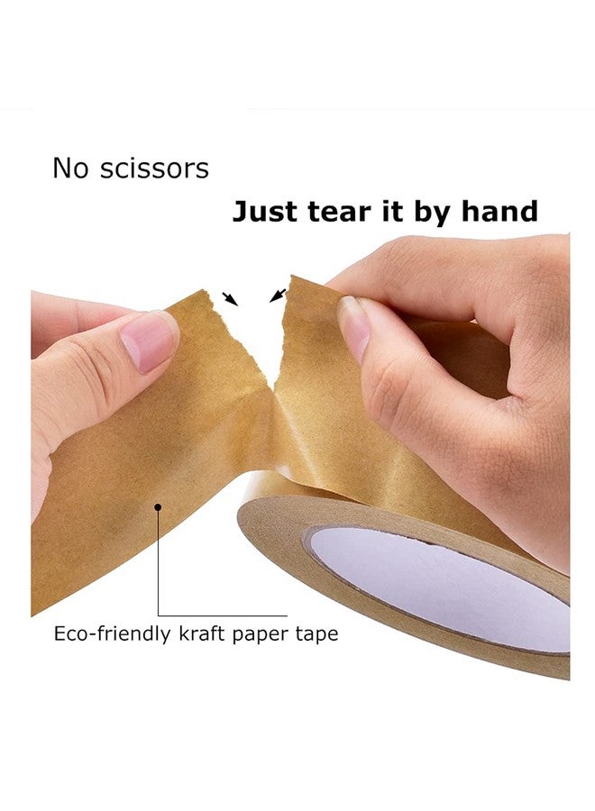 LucaSng Packing Packaging Brown Kraft Paper Gummed Tape For Maskingmovingshipping Carton Sealing Tapepicture Frame Backing Tape150Ft Length X 2 Width… - Image 3
