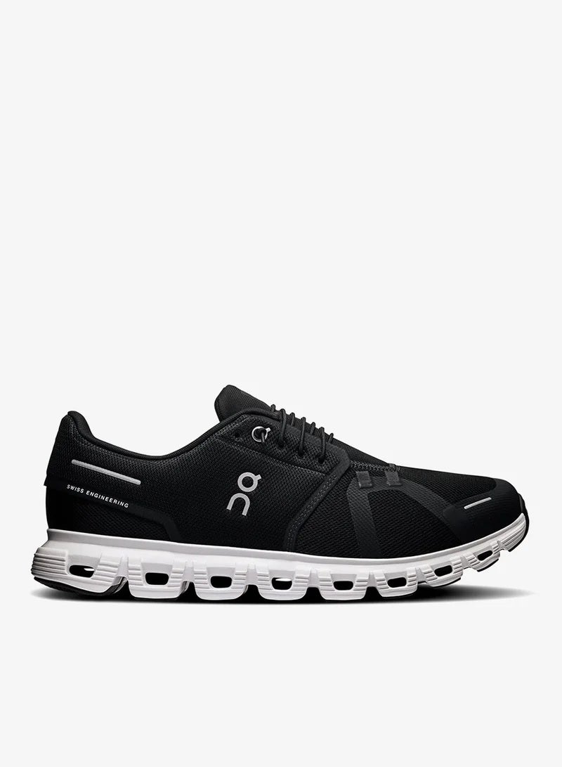 On Cloud 6 Unisex Sneakers - Black/White - Image 2