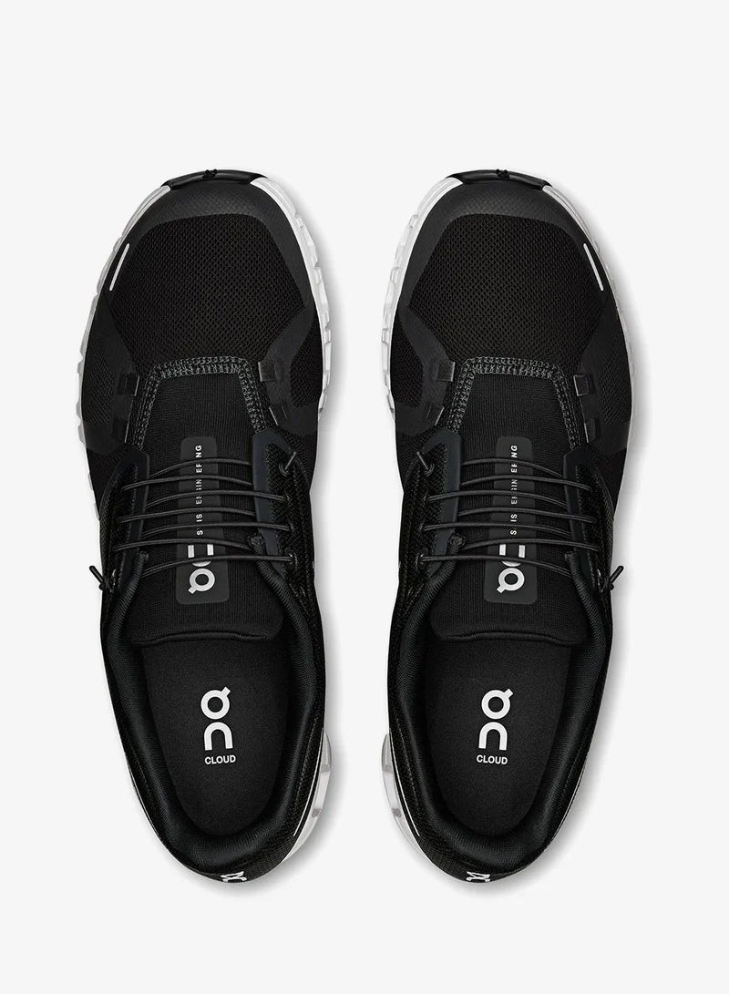 On Cloud 6 Unisex Sneakers - Black/White - Image 5