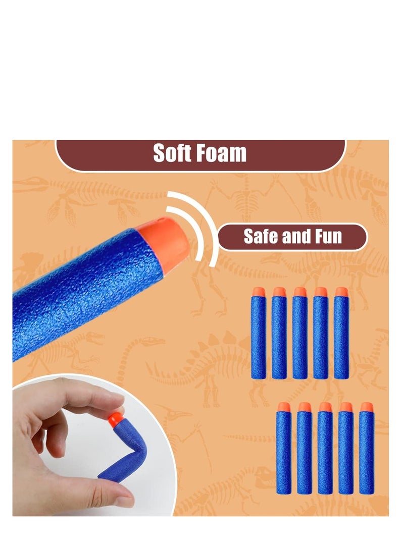 Excefore بندقية لعبة إطلاق الديناصورات للأطفال، ألعاب الديناصورات الصاخبة، هدف الديناصور مع سجل النقاط، مع 10 رصاصات فوم ناعمة، للأولاد والبنات - Image 4