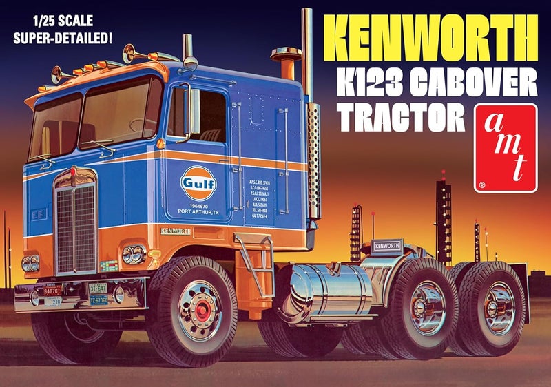 AMT Kenworth K123 Cabover Gulf 125 Scale Model Kit