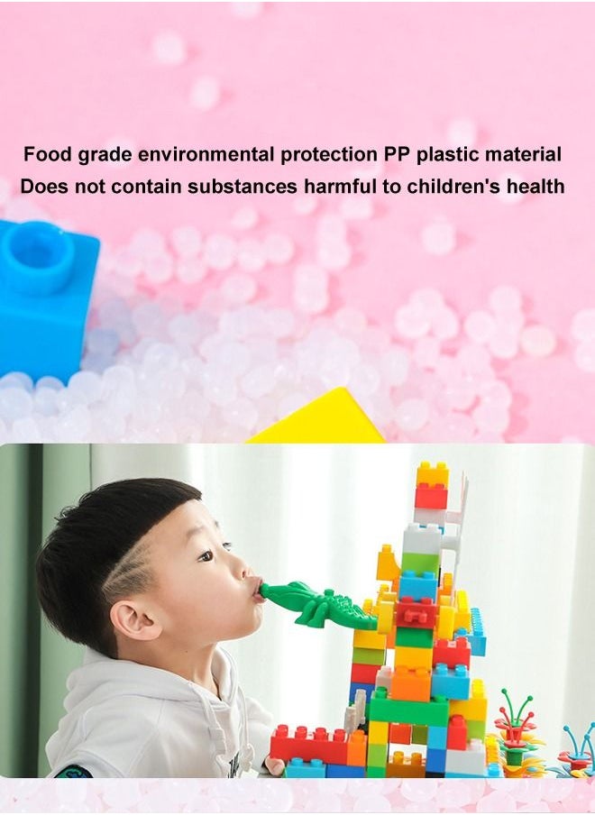 JSAITOYS Environmentally Plastic Friendly Towers Theme Building Blocks Toddlers 108 Pieces For Kids  - Image 4