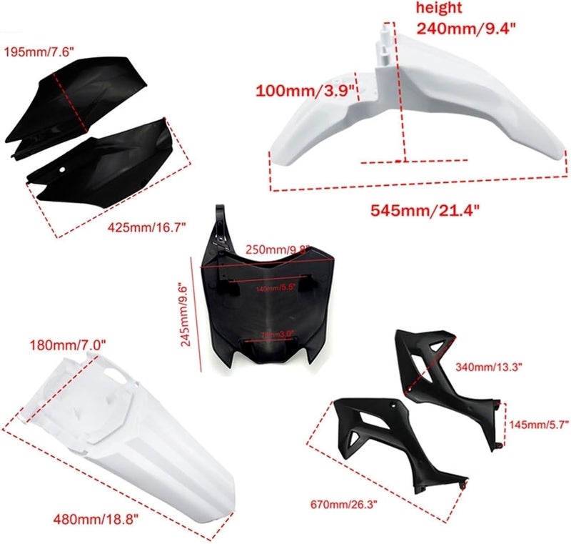 Vuzmode Motorcycle Fairing Body Kit for CRF 110 2022 - Image 5