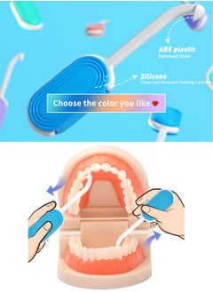 ماركة غير محددة 4PCS 2-in-1 Aligner Remover Tool and Chewies for Invisalign Braces, Trays, Compatible with Aligners, Retainers, Dentures with Brush  - Image 3