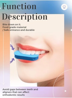 ماركة غير محددة 4PCS 2-in-1 Aligner Remover Tool and Chewies for Invisalign Braces, Trays, Compatible with Aligners, Retainers, Dentures with Brush  - Image 5