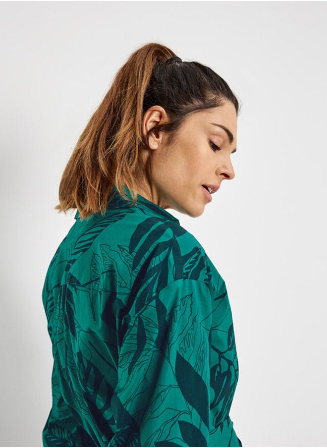 GERRY WEBER فستان بطبعة أوراق الشجر  - Image 5