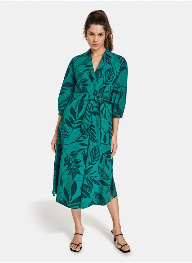 GERRY WEBER فستان بطبعة أوراق الشجر  - Image 1