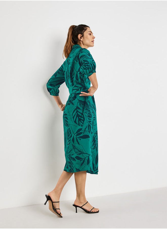 GERRY WEBER فستان بطبعة أوراق الشجر  - Image 2