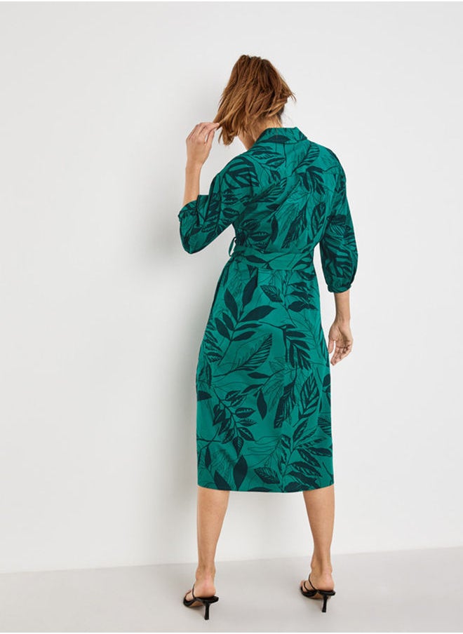 GERRY WEBER فستان بطبعة أوراق الشجر  - Image 3