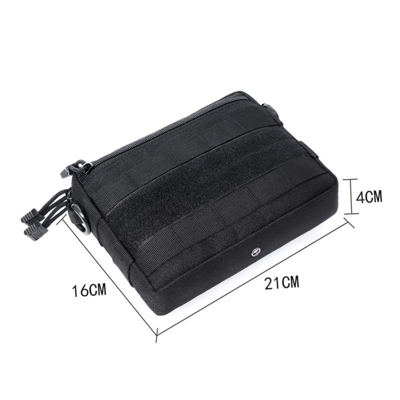 Outdoor Hiking Waist Bag For Camping Travel Phone Keys Gadgets Black - Image 4