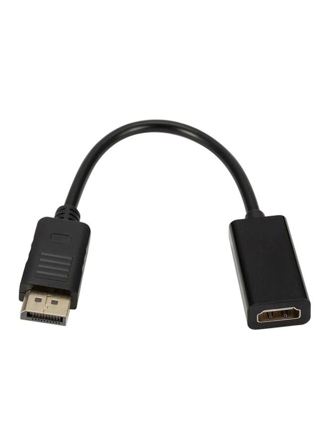 NIBEMINENT Display Port Male To HDMI Female Cable Converter Black  - Image 1