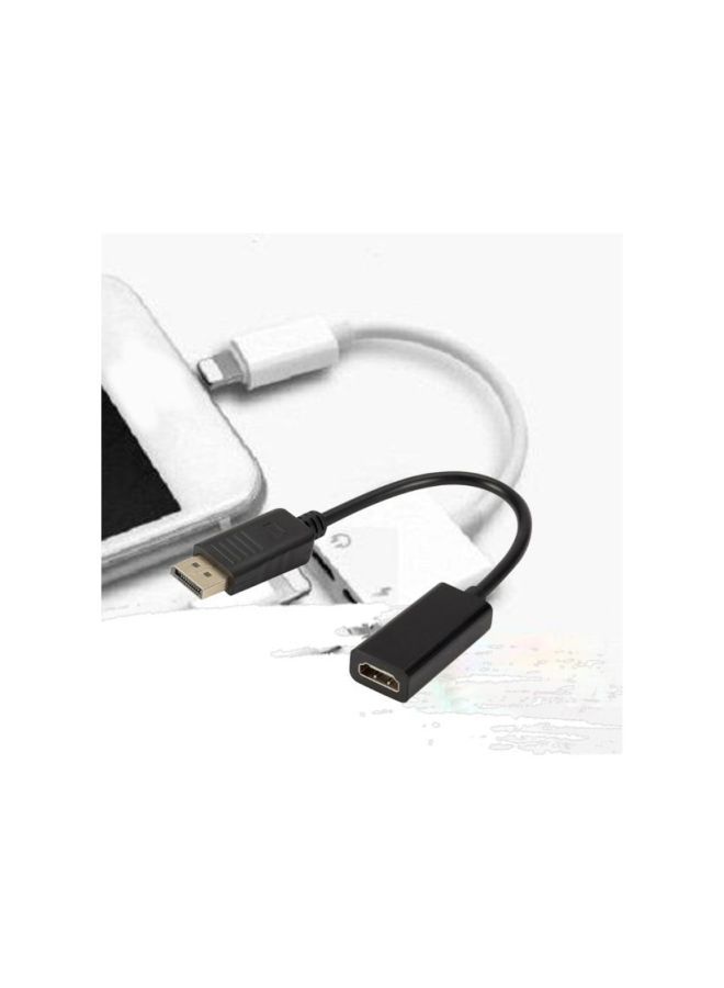 NIBEMINENT Display Port Male To HDMI Female Cable Converter Black  - Image 5
