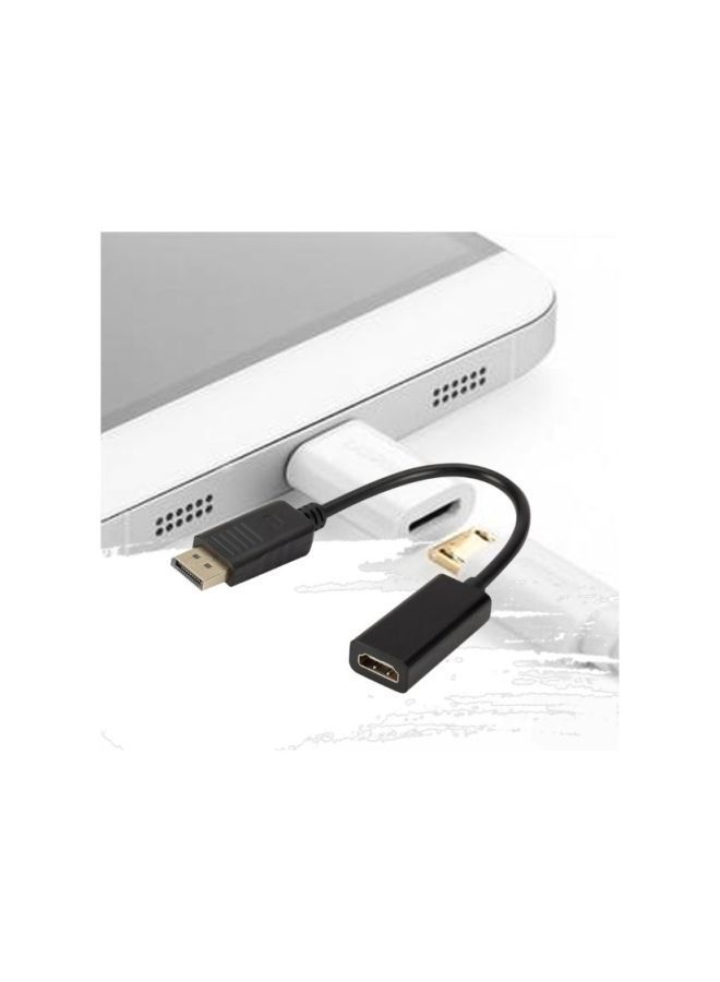 NIBEMINENT Display Port Male To HDMI Female Cable Converter Black  - Image 4