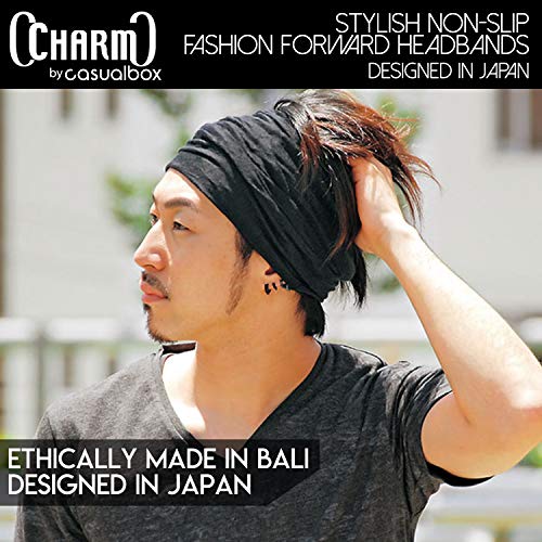 Charm Mens Head Wraps Elastic Bandana - Japanese Headband Workout Women Hair Green - Image 5