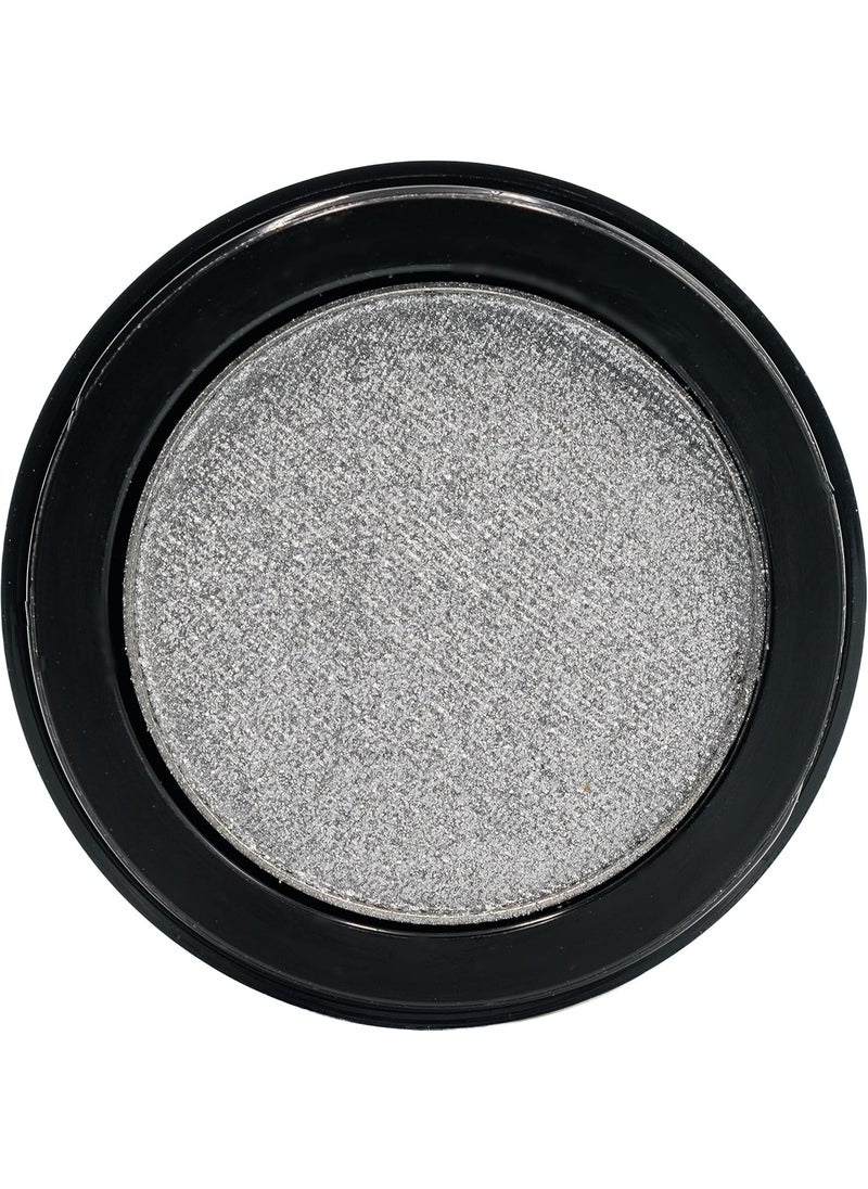 Pure Ziva - Bright Cool Silver Grey Glitz Shimmering Metallic Pressed Powder Single Vegan Eyeshadow; Talc, Paraben & Cruelty Free - Image 1