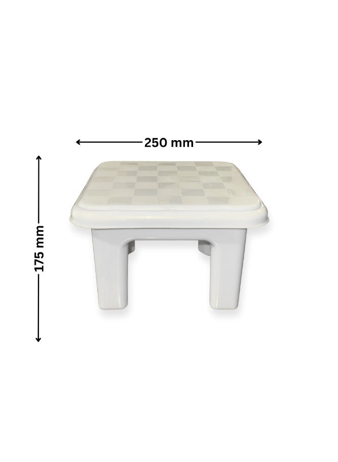 إس إن إتش طقم حمام | ٥ قطع إكسسوارات حمام بلاستيكية | دلو ماء، حوض استحمام، كوب استحمام، مقعد استحمام، حامل سلة تخزين | مجموعة أدوات تنظيم حمام منزلية متينة - Image 5