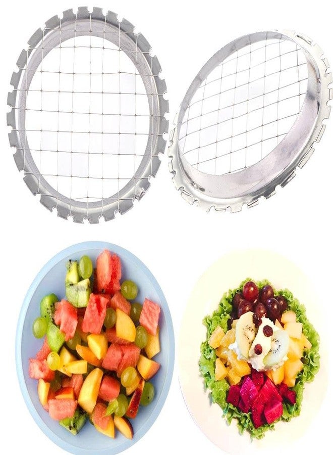 Kopida 2 Pcs Egg Choppers for Hard Boiled Eggs, Egg Salad Choppers Stainless Steel Egg Slicer, Manual Egg Slicer Kitchen Tool for Egg Salad Tomato - Image 3