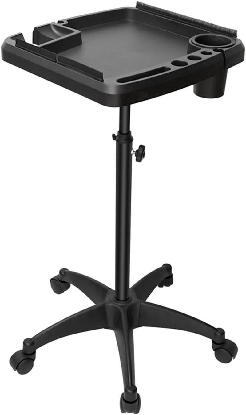 Salon Trolley Rolling Tray Aluminum Trolley Cart Height Mobile Beauty Barber Spa Storage Salon Tattoo Hairstylist Tool Beauty Trolley - Image 1