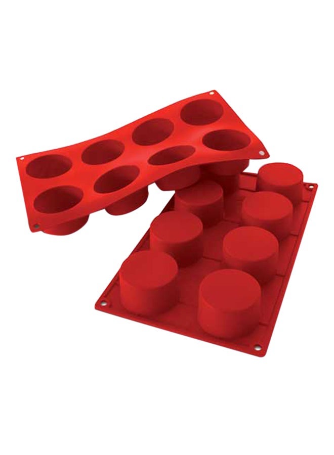 general Cylindrical Cup Cake Mould Red 175 x 40 x 350 MM