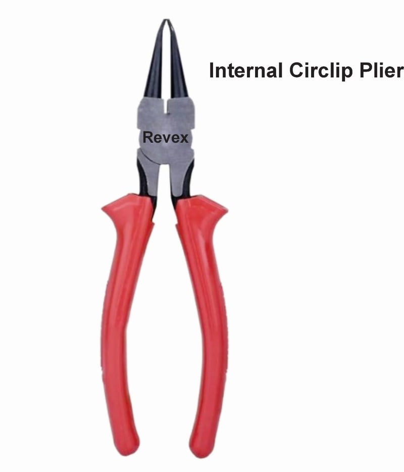 REVEX Circlip Pliers (Internal Straight Bent) with Sleeve 7 Inch – Durable Hand Tool for Retaining Rings, Snap Rings & Circlips - Image 4