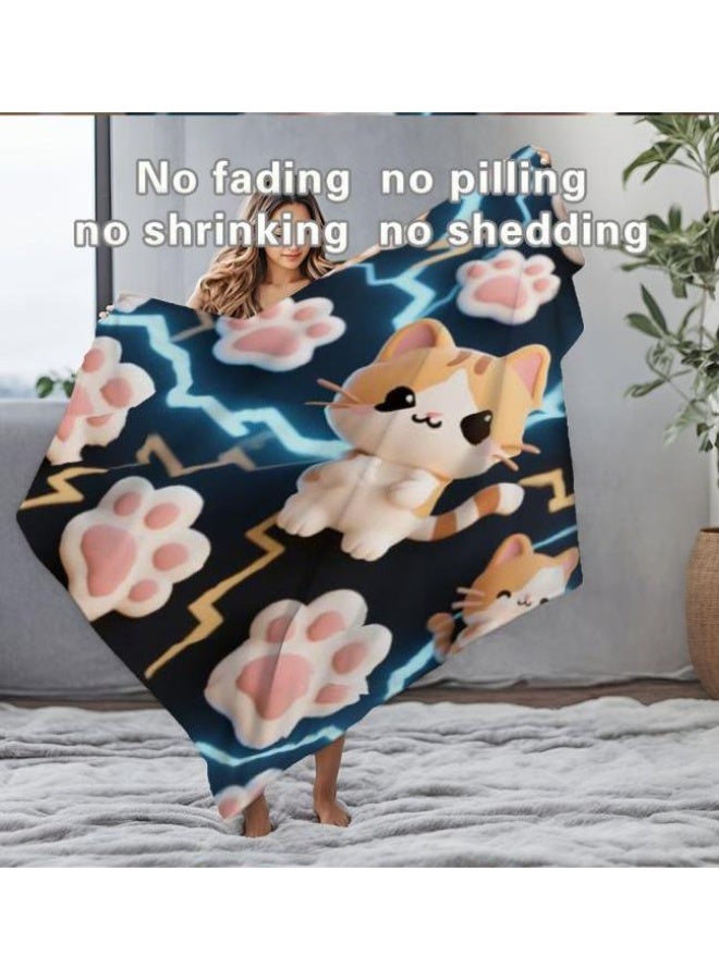 عام بطانية رقيقة من الفانيلا الكرتونية للأطفال والرضع (دافئة ومريحة، ومناسبة للنوم والألعاب) 70 سم * 100 سم - Image 3