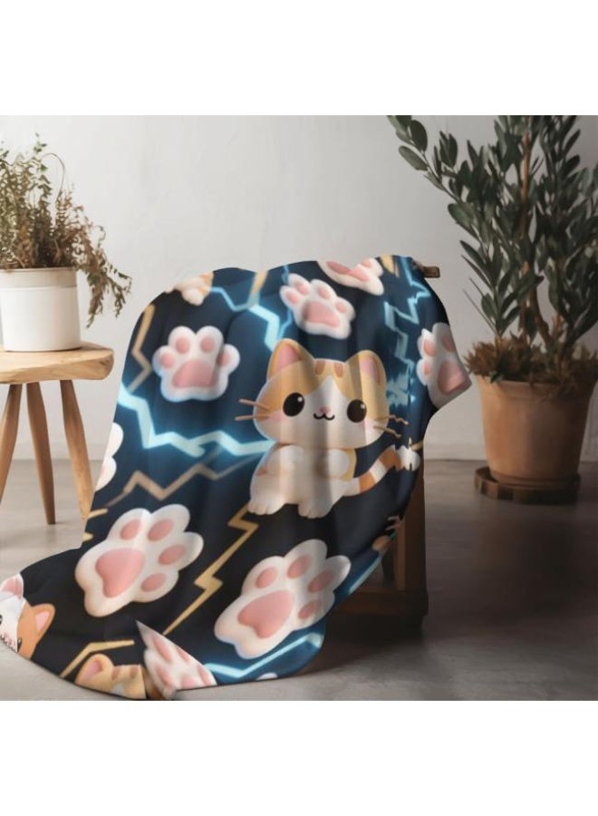 عام بطانية رقيقة من الفانيلا الكرتونية للأطفال والرضع (دافئة ومريحة، ومناسبة للنوم والألعاب) 70 سم * 100 سم - Image 4