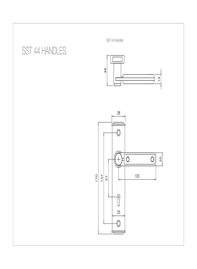 Bonus SST :- 44 Mortice Lock Set (60mm One Side Key, Brush Chrome) - Image 4