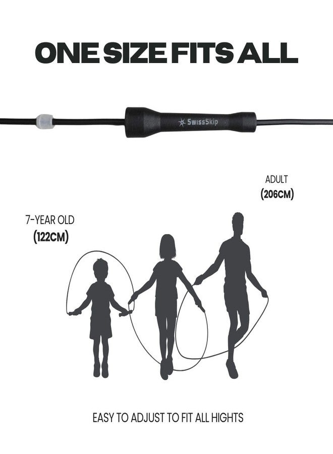 Swissskip Speed Jump Rope by Dayan Kolev, 5mm PVC Skipping Rope, for Beginners and Advanced Athletes, Ideal for Fitness, Cardio, Boxing & CrossFit, Adjustable length with Unbreakable Handles (Pink) - Image 5