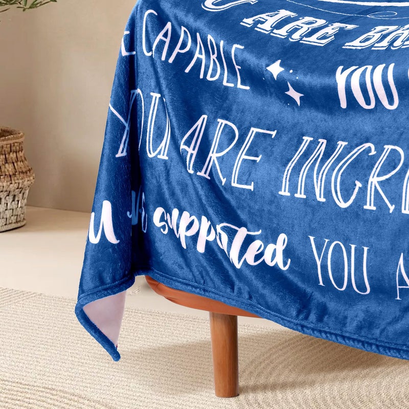 TenGlow Men Blanket Get Well Gifts for Men - You are Awesome 40"" x 50"" Soft Throw Blanket - Inspirational Gift for Him Thinking of You Friendship Feel Better After Surgery Gifts - Image 4