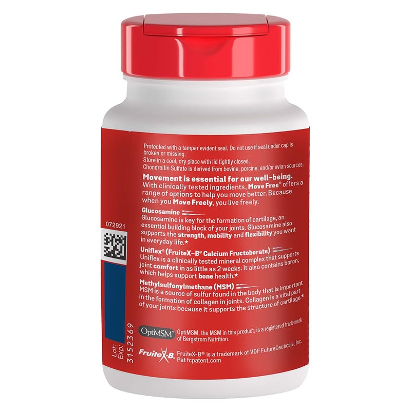 Move Free موف فري أدفانسد بلس MSM مع الجلوكوزامين والكوندرويتين 120 حبة عبوة من 2 - Image 4