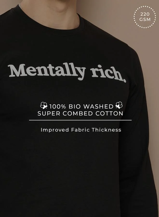 Difference of Opinion Men Long Sleeve Printed T-Shirt