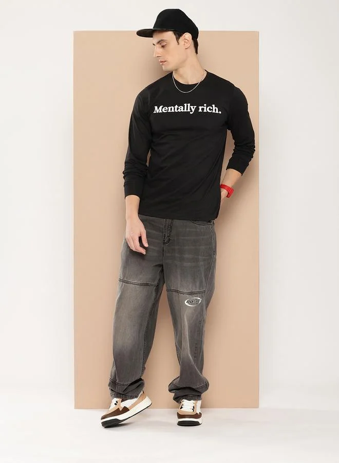 Difference of Opinion Men Long Sleeve Printed T-Shirt