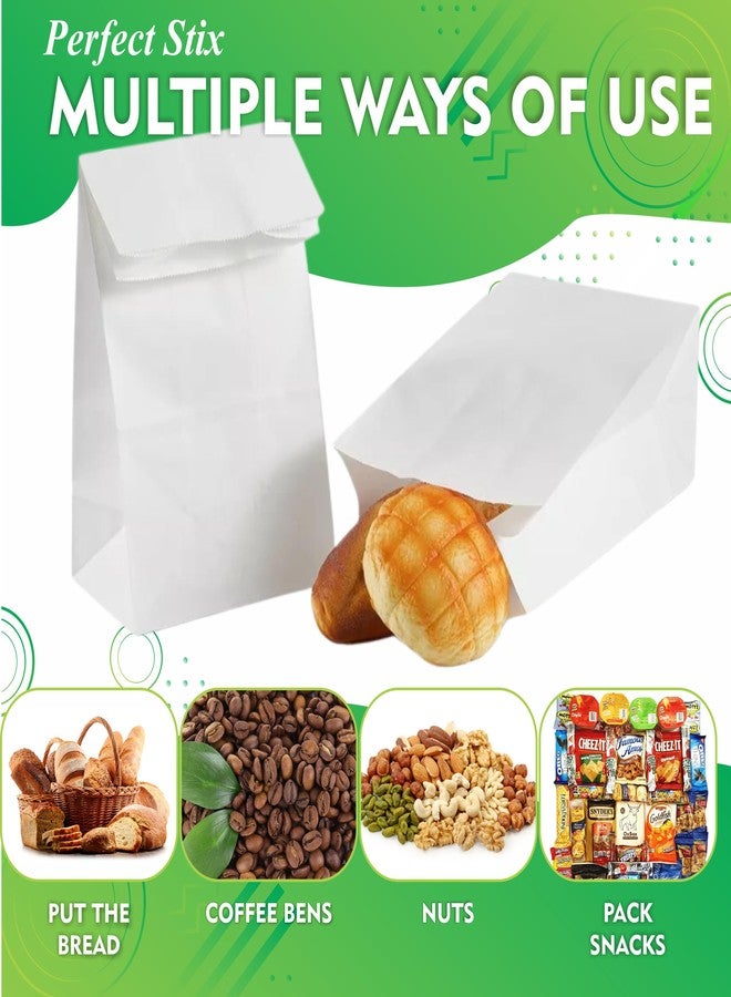 Perfect Stix 4lb Kraft Paper Bags - Pack of 50 Count (Kraft Bags 4lb-50CT) in White - Image 5