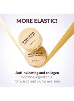 Terrazen Terrazen Korean Eye Patches with Retinol and 24K Gold - Hydrogel Eye Mask for Dark Circles, Puffiness, Fine Lines - Korean Skincare with Collagen Booster, Vitamin C, Soothing Cooling Effect - 60 Pcs  - Image 4