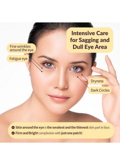Terrazen Terrazen Korean Eye Patches with Retinol and 24K Gold - Hydrogel Eye Mask for Dark Circles, Puffiness, Fine Lines - Korean Skincare with Collagen Booster, Vitamin C, Soothing Cooling Effect - 60 Pcs  - Image 3