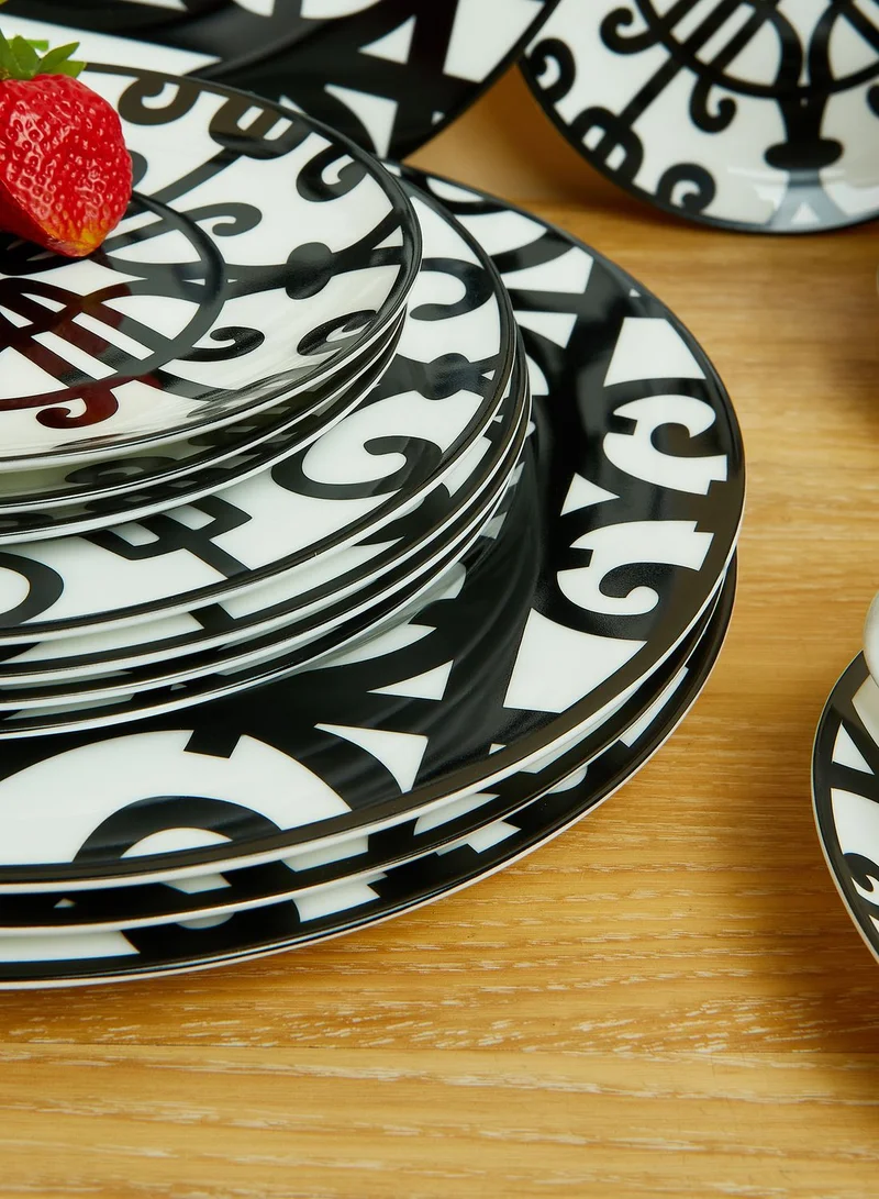 Aish 20 Piece Printed Dinnerware Set
