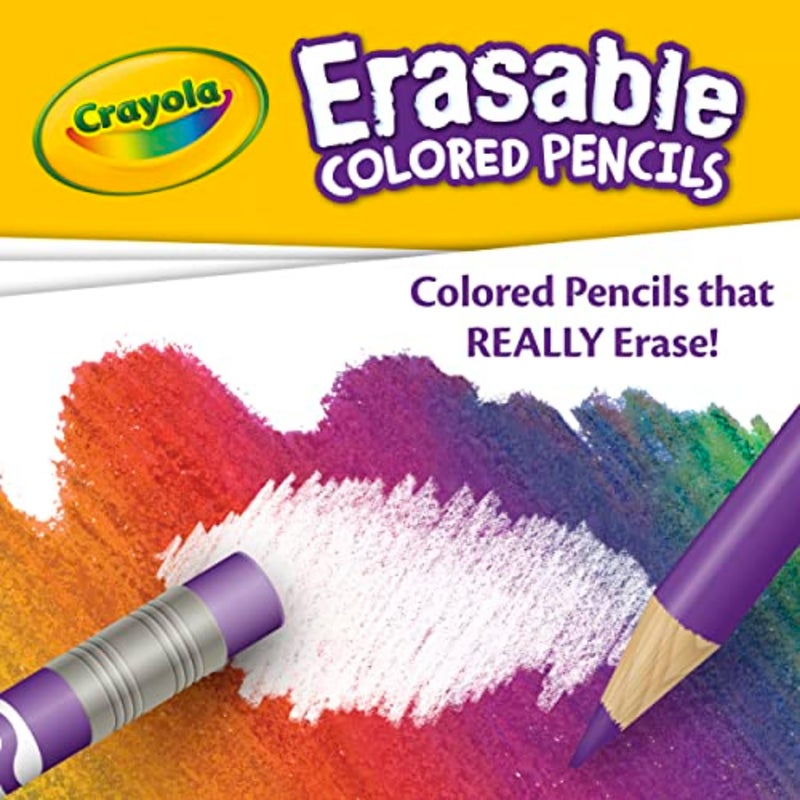 Crayola Erasable Colored Pencils (24ct), Kids Coloring Pencils for Coloring Books, Assorted Colors, Arts & Crafts Supplies, Gifts, Ages 6+ - Image 3
