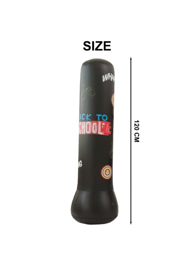KCDMBUE Inflatable Punching Column 120cm, Freestanding PVC Boxing Bag for Kids & Adults, Kickboxing, Karate, Taekwondo, Stress Relief, Fitness & Training Games (Style 2)  - Image 5